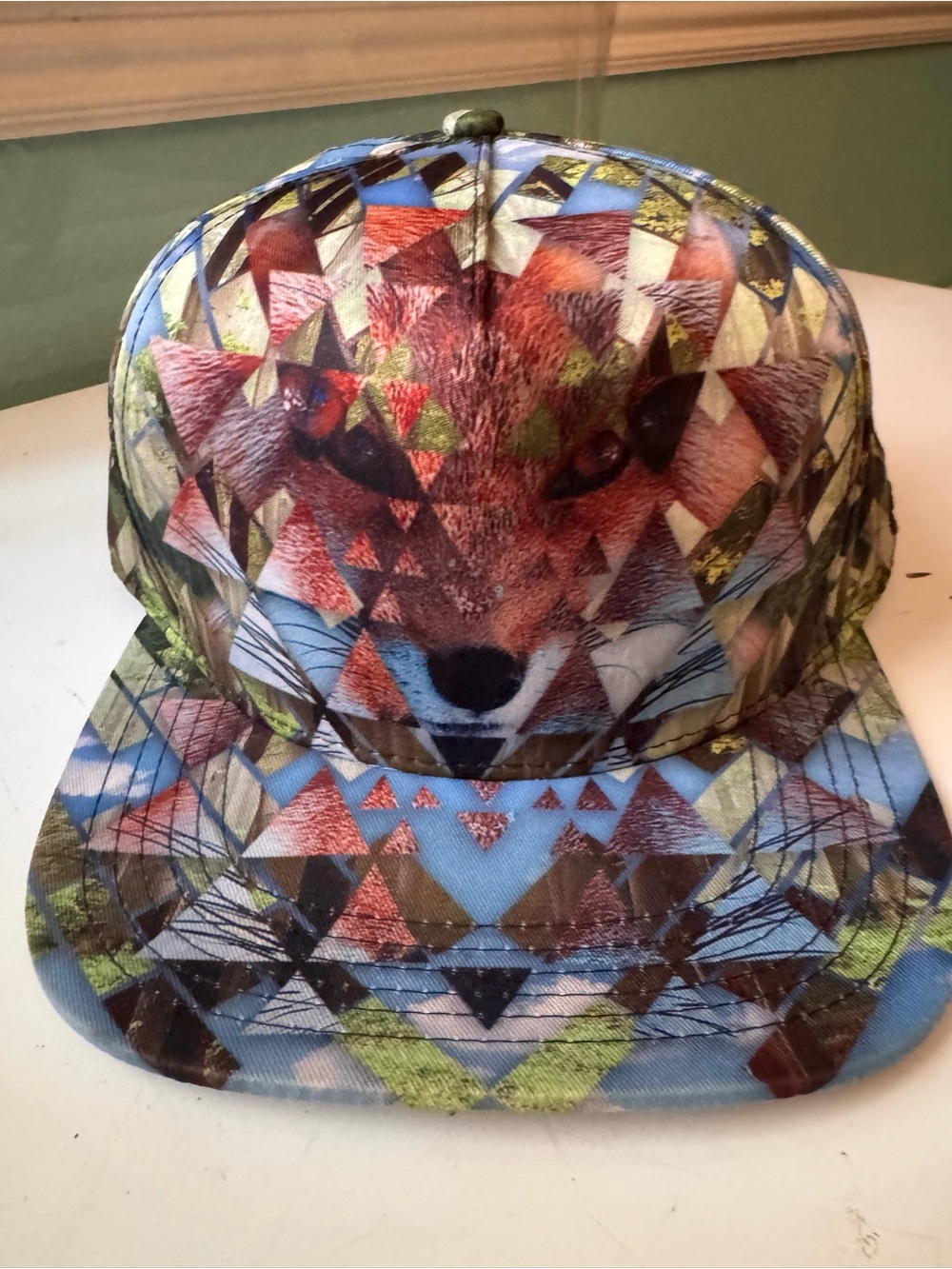 GRC Branded Snapback Hat - Blue Aqua Pattern